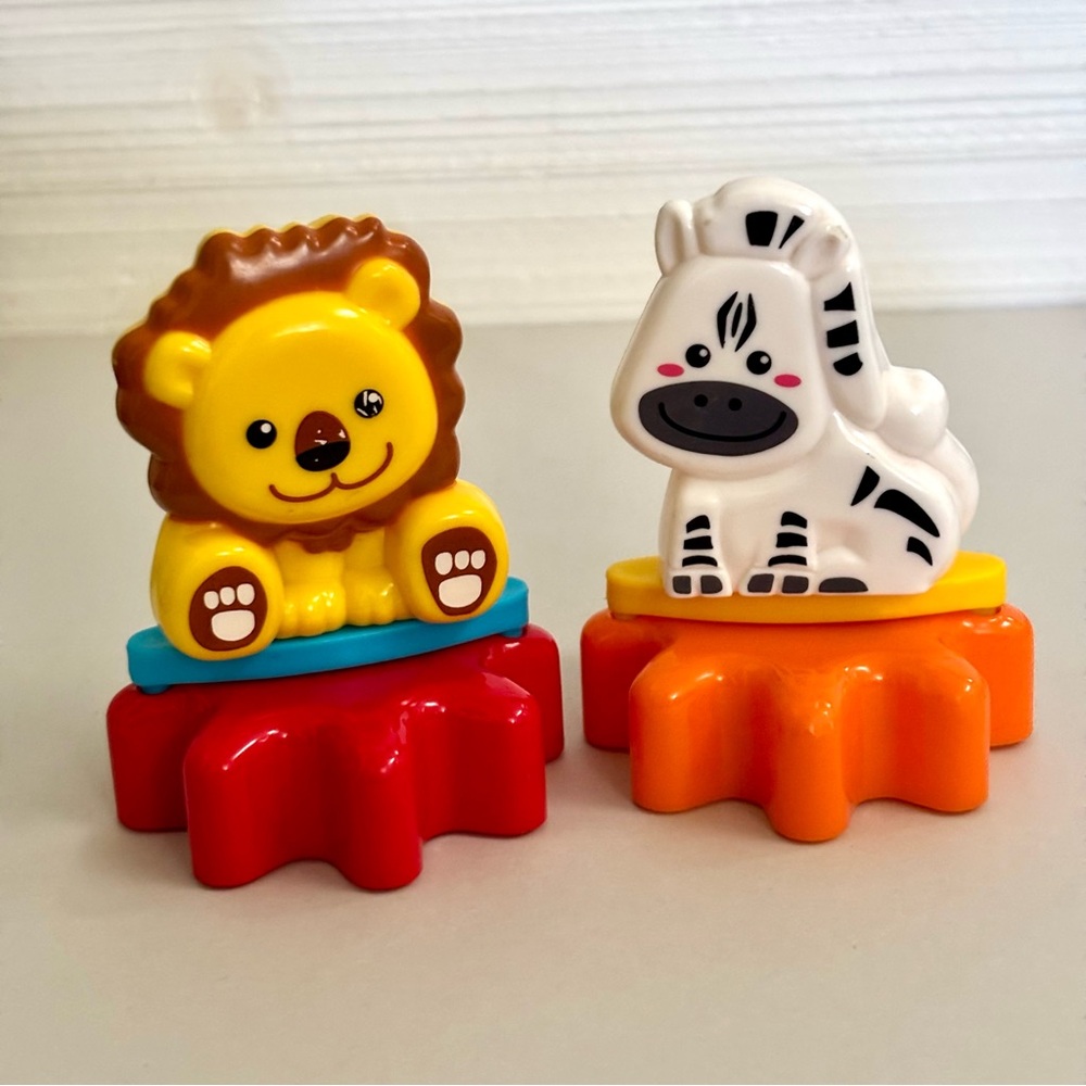 Vtech Gear Zooz Toy Replacement Parts Lion & Zebra Animal Gear Figures